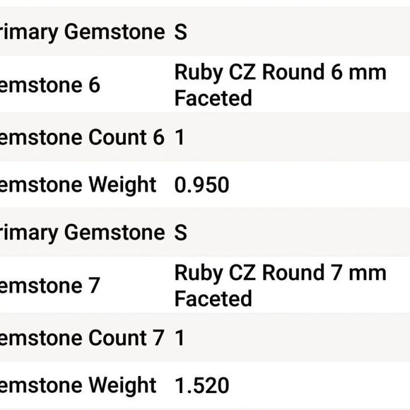 Ruby CZ Pendant with 20 in Chain - Picture 6 of 6